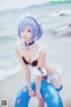 Coser @ 桜 桃 喵 Vol.036: 蕾姆 水 着 (48 photos) P33 No.d04486