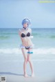 Coser @ 桜 桃 喵 Vol.036: 蕾姆 水 着 (48 photos) P15 No.188c0f