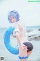 Coser @ 桜 桃 喵 Vol.036: 蕾姆 水 着 (48 photos) P36 No.15296b