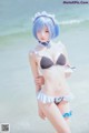 Coser @ 桜 桃 喵 Vol.036: 蕾姆 水 着 (48 photos) P11 No.e34b46