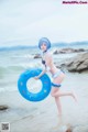 Coser @ 桜 桃 喵 Vol.036: 蕾姆 水 着 (48 photos) P7 No.ccde0b